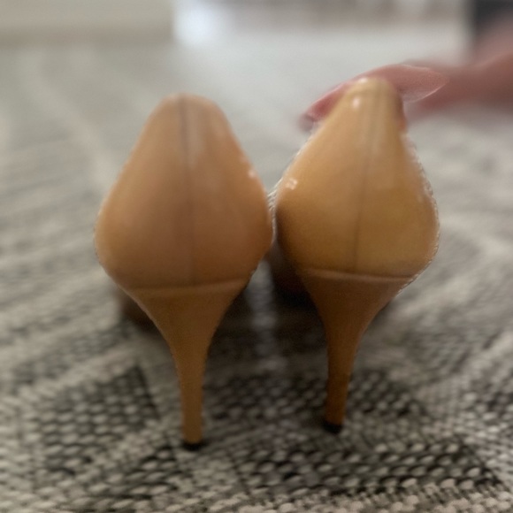 Stuart Weitzman Adobe Aniline Open Toe Peep Toe Heels Size 5 1/2 - Picture 7 of 7